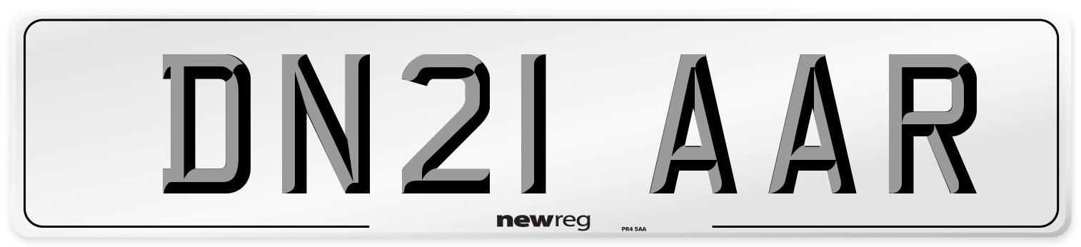 DN21 AAR Number Plate from New Reg